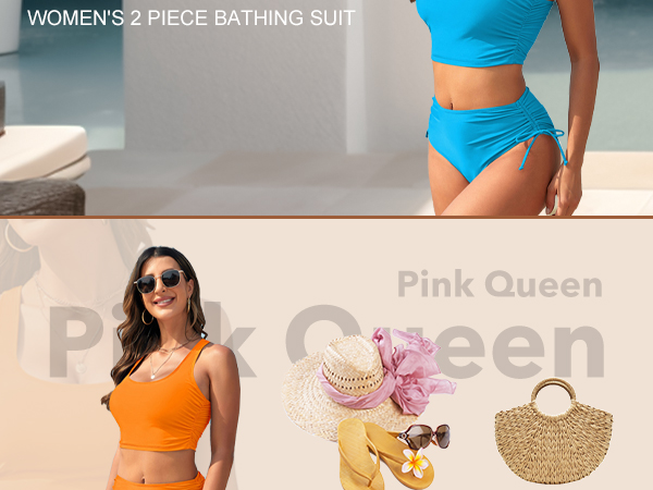 Women''s High Waisted Bikini Set