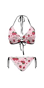Daisy Strawberry String Bikini