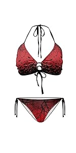Goth Bat String Bikini