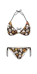 Gothic Skull Triangle Bikini