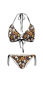 Gothic Skull String Bikini