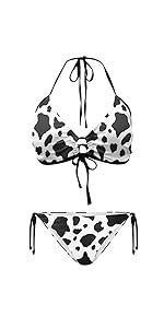 Cow Print String Bikini