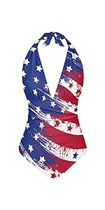 American Flag One Piece Bathing Suit