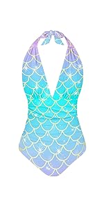 Gradient Mermaid One Piece Bathing Suit
