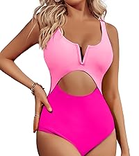 Cutout one piece swimwear