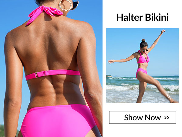 v neck swimsuit bathing suit top bikini pink