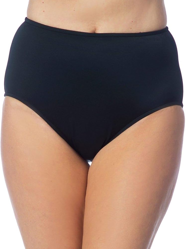 Maxine Of Hollywood Women's High Waist Hipster Bikini Swimsuit Bottom