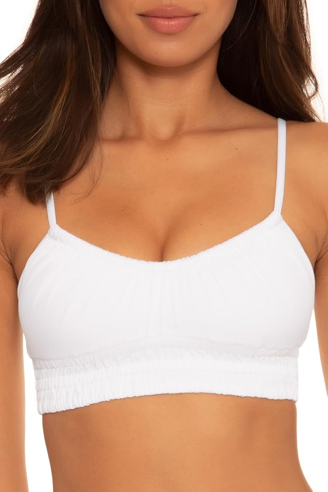 BECCA Women's Color Code Cami Bikini Top, Adjustable, Swimwear Separates
