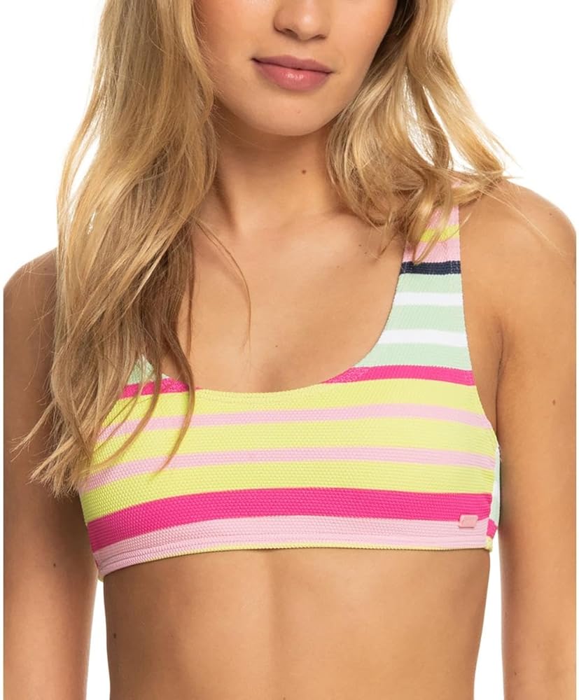 Roxy Women's Standard Stripe Soul Bralette Bikini Top